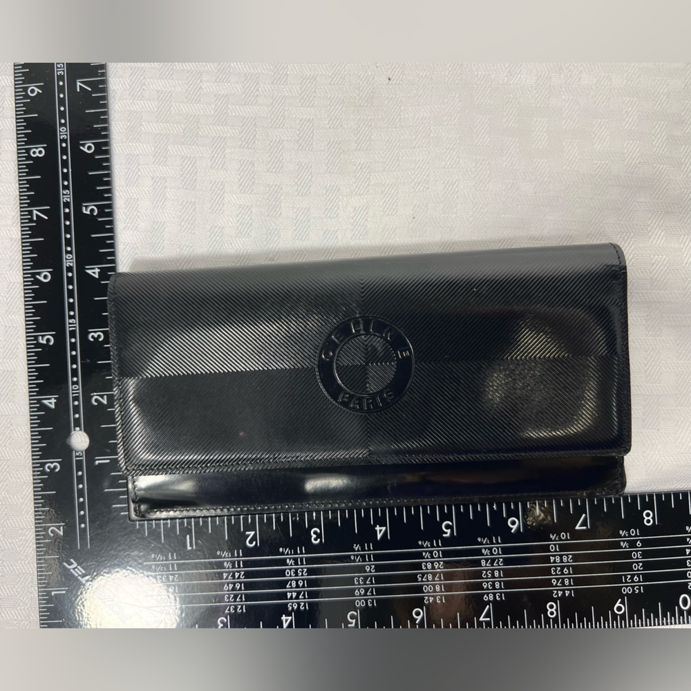 CELINE Vintage Black Patent Long Wallet with Box - Picture 13 of 13